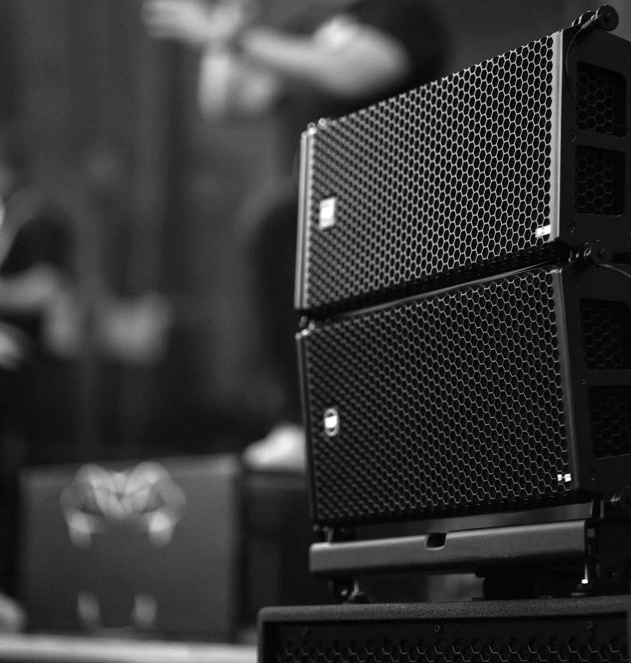 black PA system
